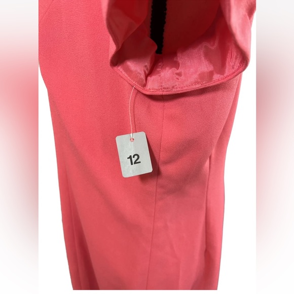 Saks Atrium Collection Vintage 80’s Women’s Pink Pencil Dress 12 Zippered back - Picture 5 of 12